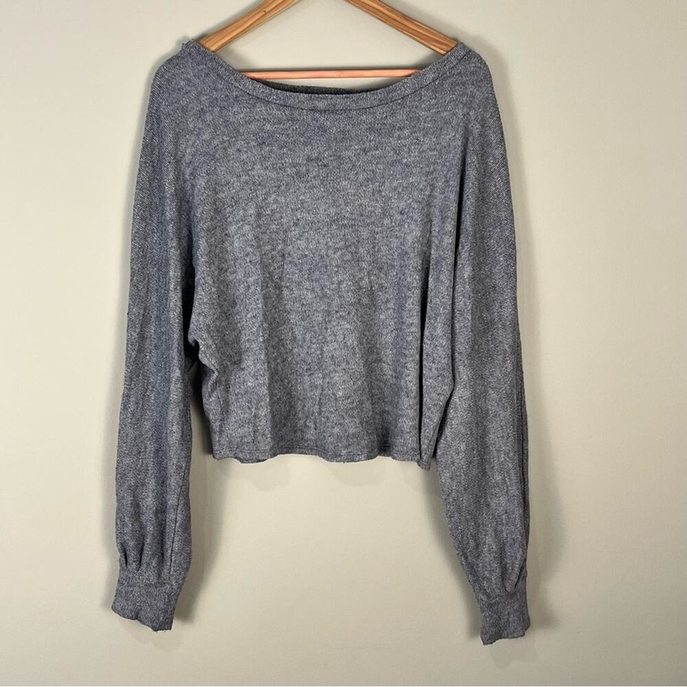Vestique Knit Sweater Lightweight Long Sleeve Gray Twee Coquette Winter Small